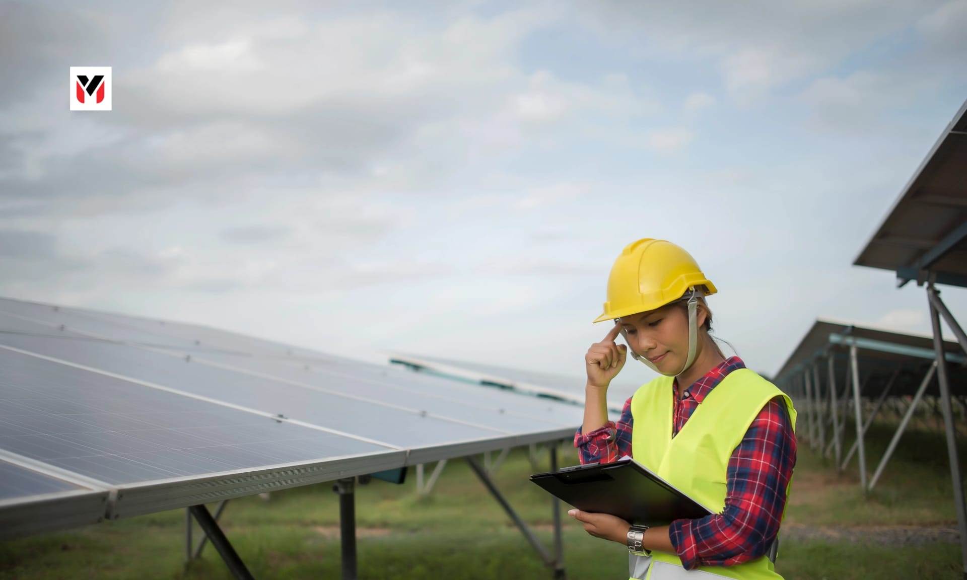 Energy storage over solar buildout editorial illustration